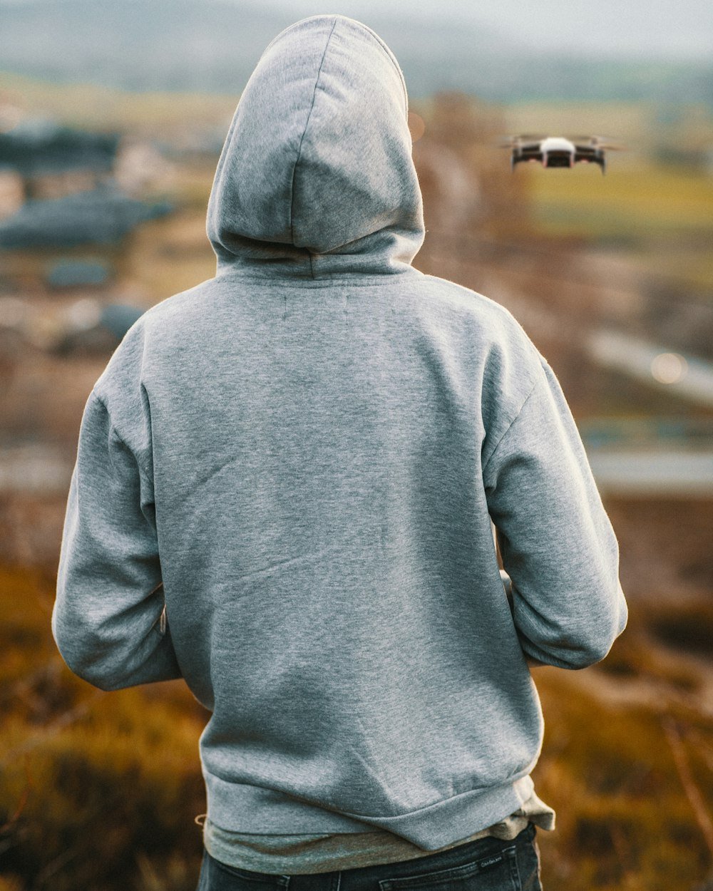 Hoodie Gris Chiné